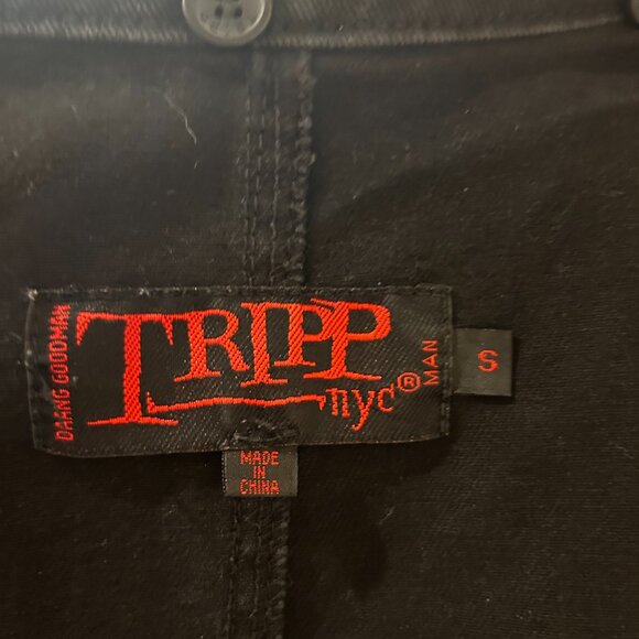 Tripp NYC Black Marching Band Vest Goth Punk - Picture 2 of 5